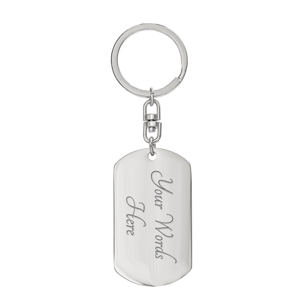 BORICUA ROSE FLAG KEYCHAIN