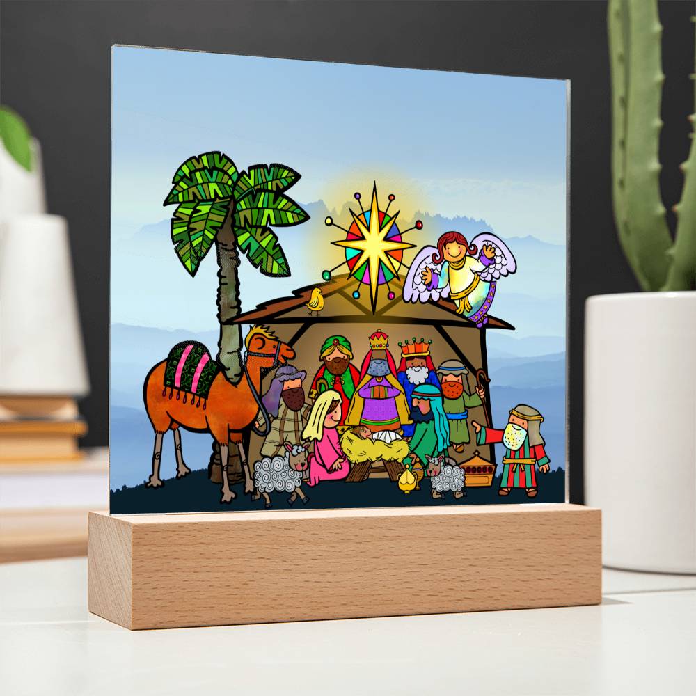 Nativity Acrylic Plaque