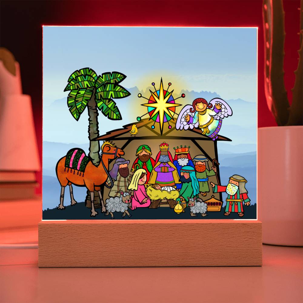 Nativity Acrylic Plaque