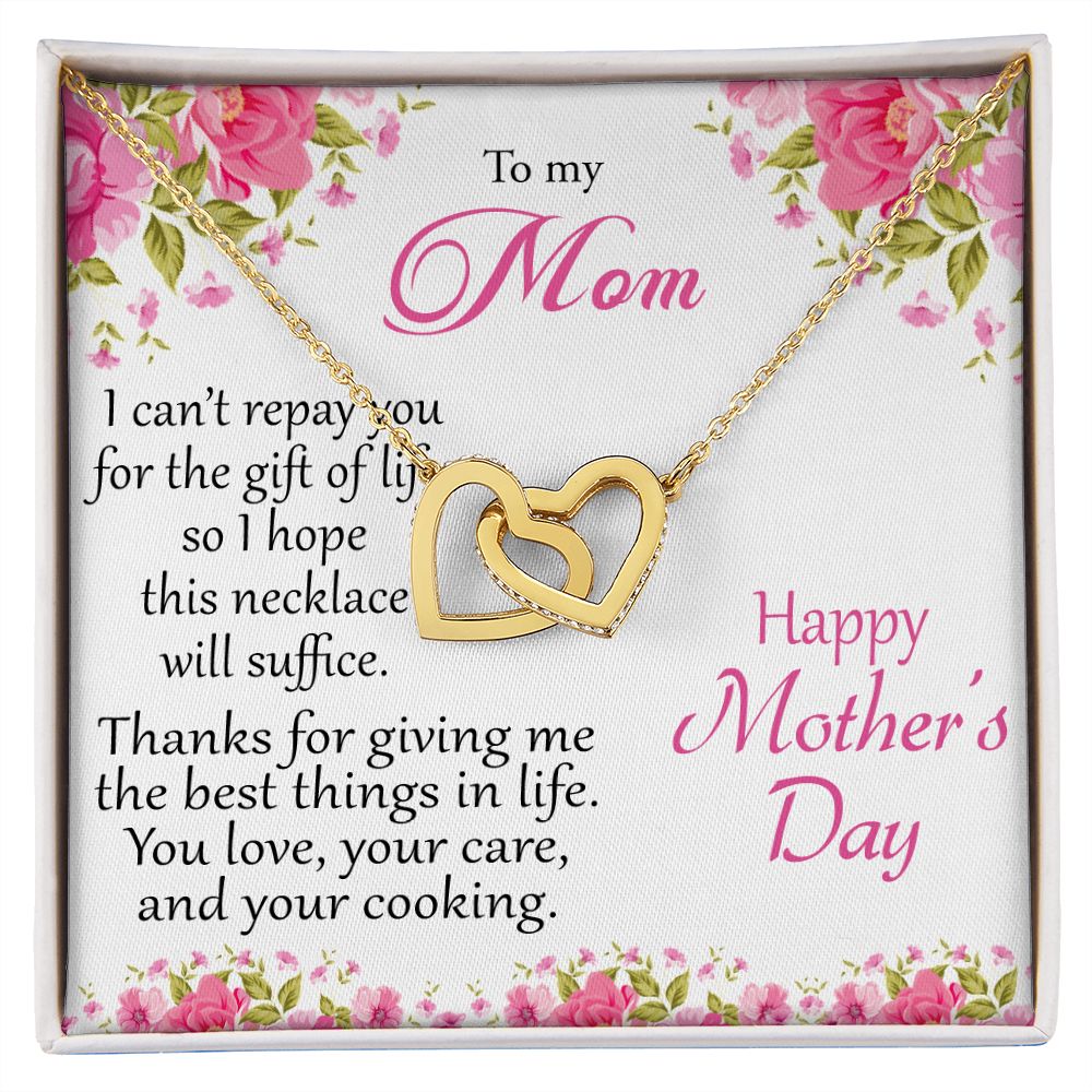 To my Mom - interlocking hearts