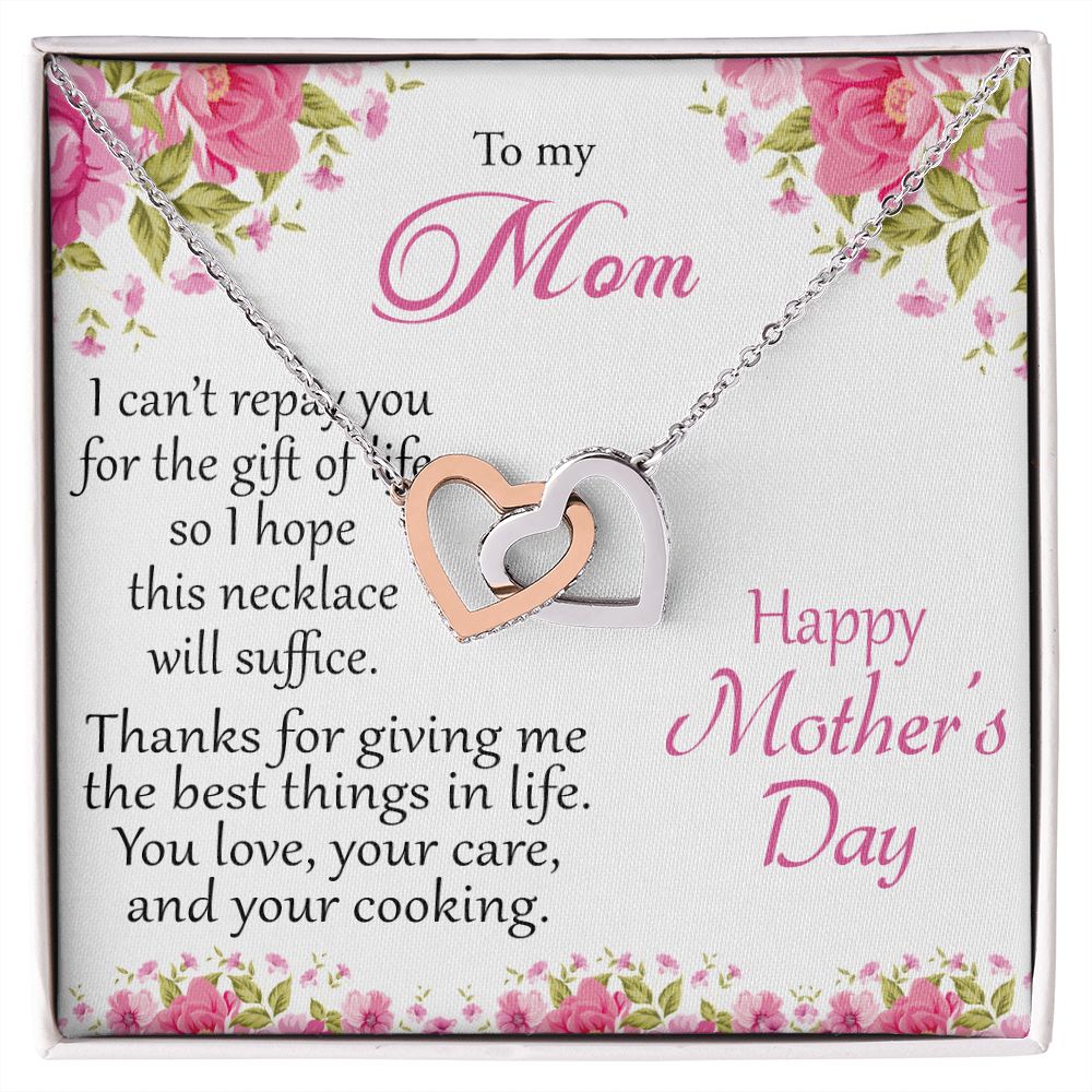 To my Mom - interlocking hearts