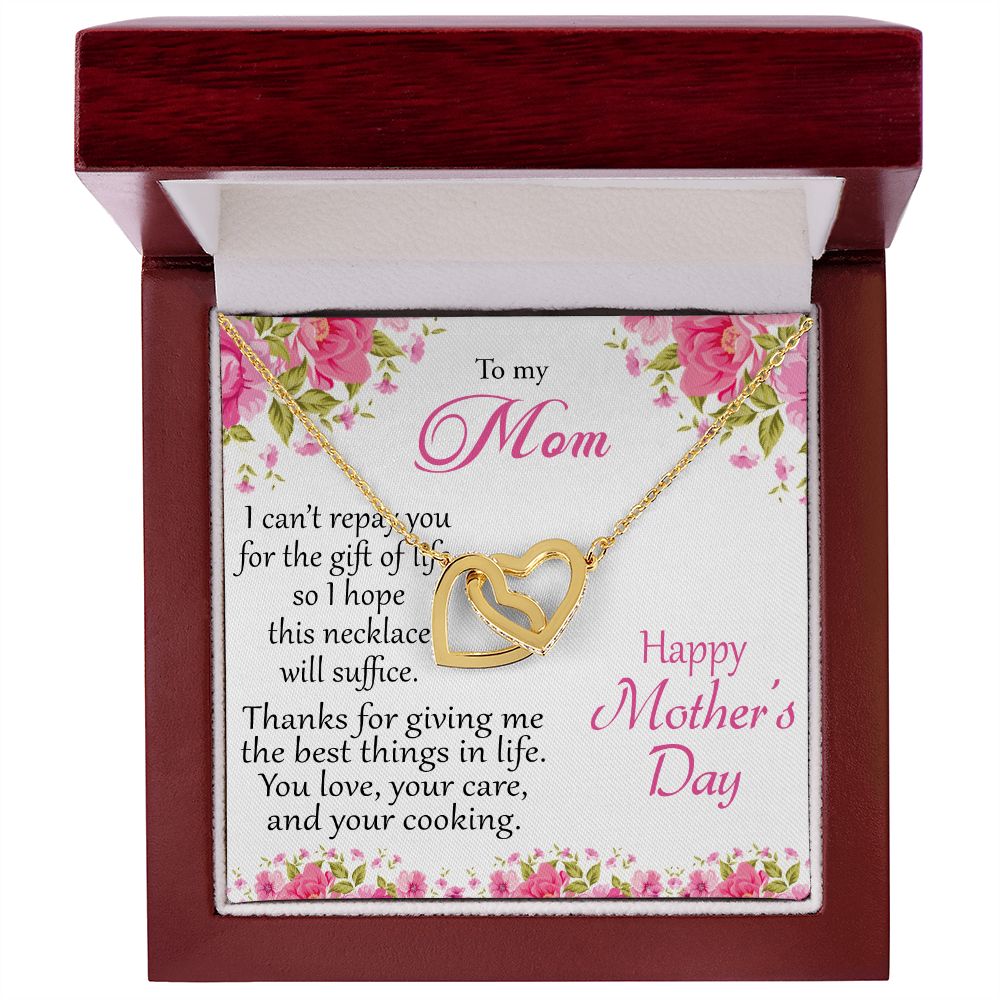 To my Mom - interlocking hearts