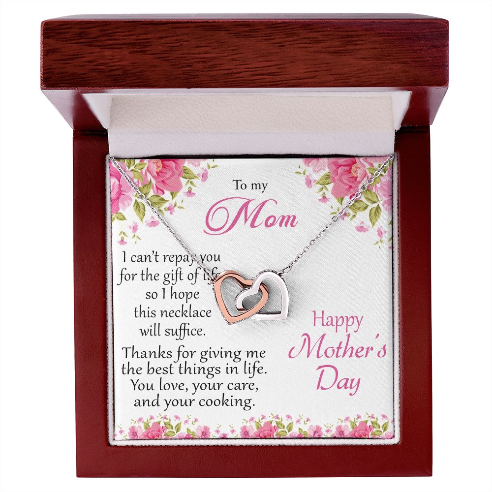 To my Mom - interlocking hearts