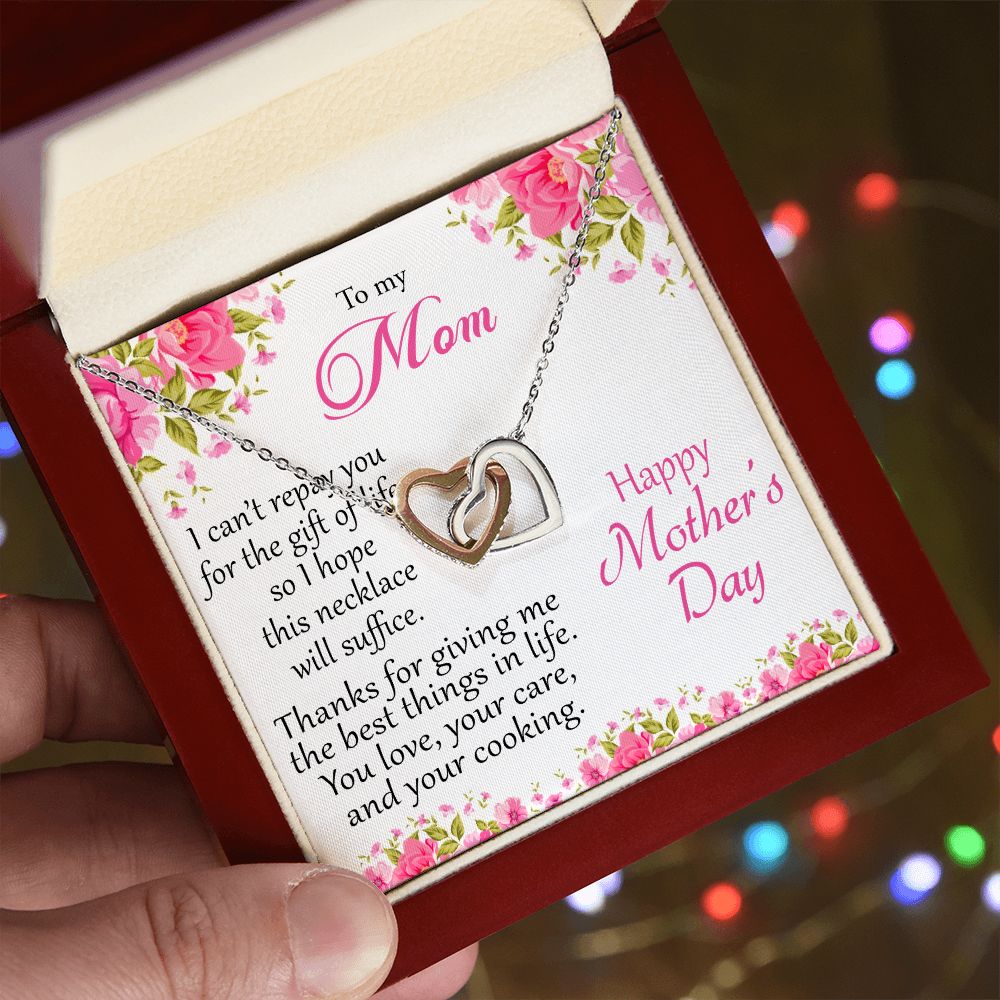 To my Mom - interlocking hearts