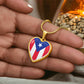 Collar de Bandera de Corazon