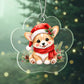 Corg Paw Christmas Ornament
